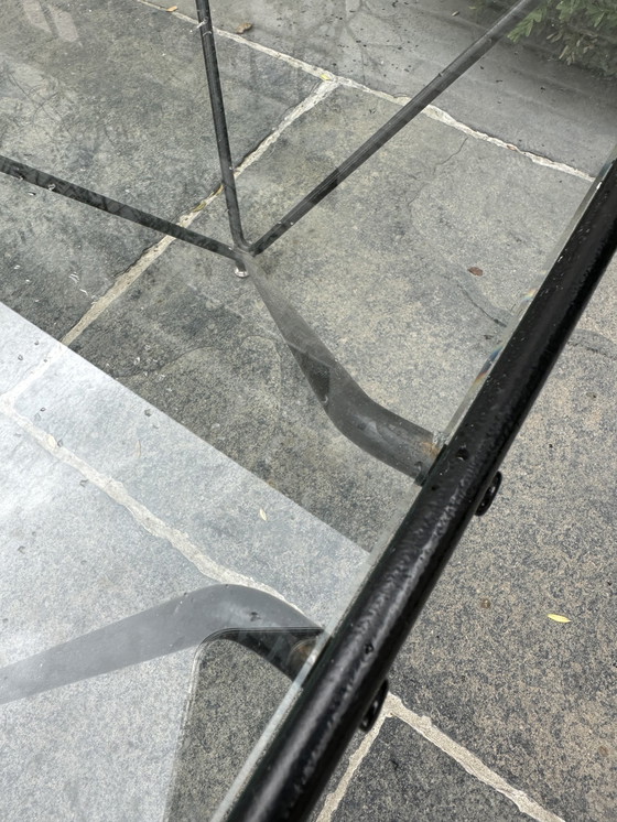 Image 1 of Vintage glazen salontafel