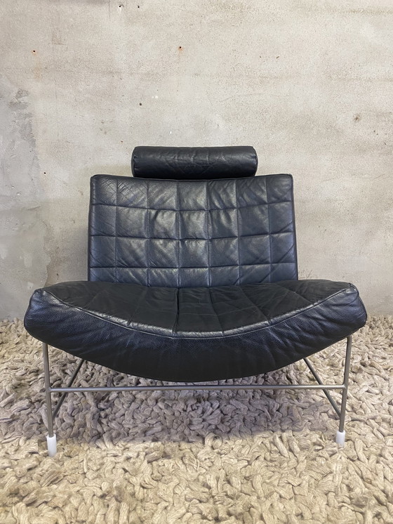 Image 1 of Leolux Volare zwart fauteuil