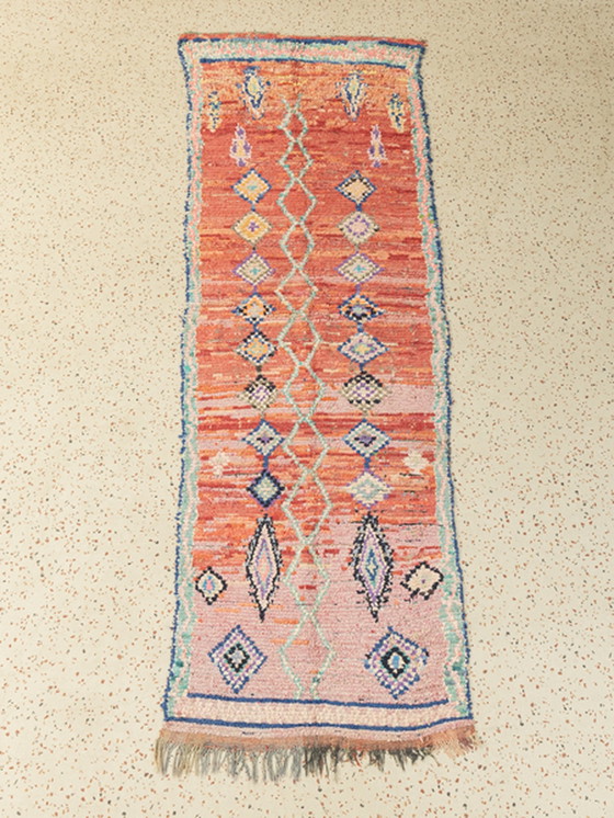 Image 1 of vintage Azilal, berber vloerkleed, 115 X 325 cm