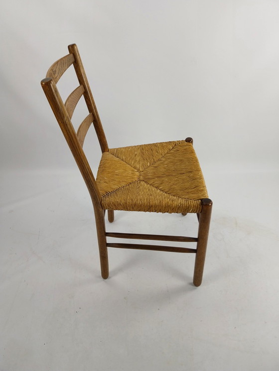 Image 1 of Set van 4 eetkamerstoelen uit het midden van de vorige eeuw door Hein Salomomson