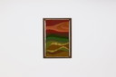 Groot ingelijst Deens Abstract Wol tapijt uit de jaren 60