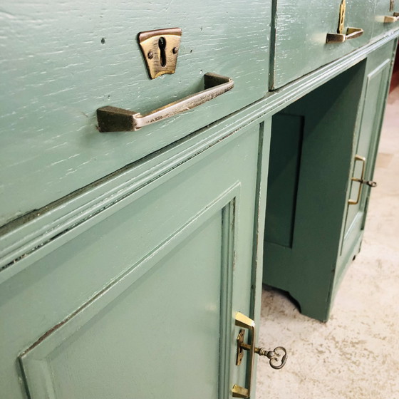 Image 1 of Vintage bureau groen