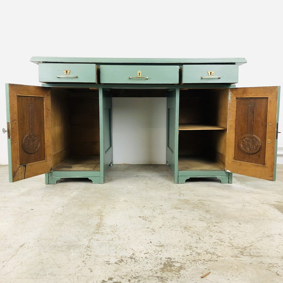 Image 1 of Vintage bureau groen