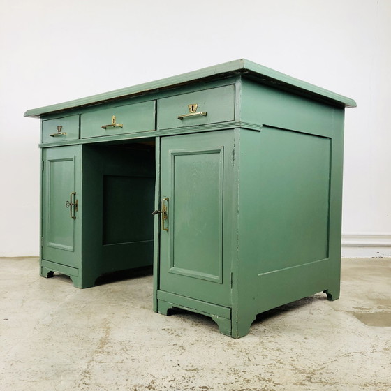 Image 1 of Vintage bureau groen
