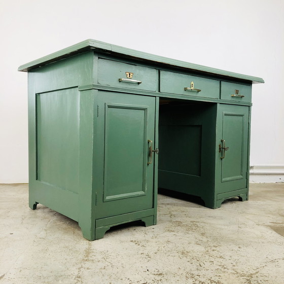 Image 1 of Vintage bureau groen
