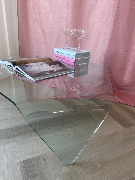 Image 1 of Fiam Italia waterfall edge glazen salontafel