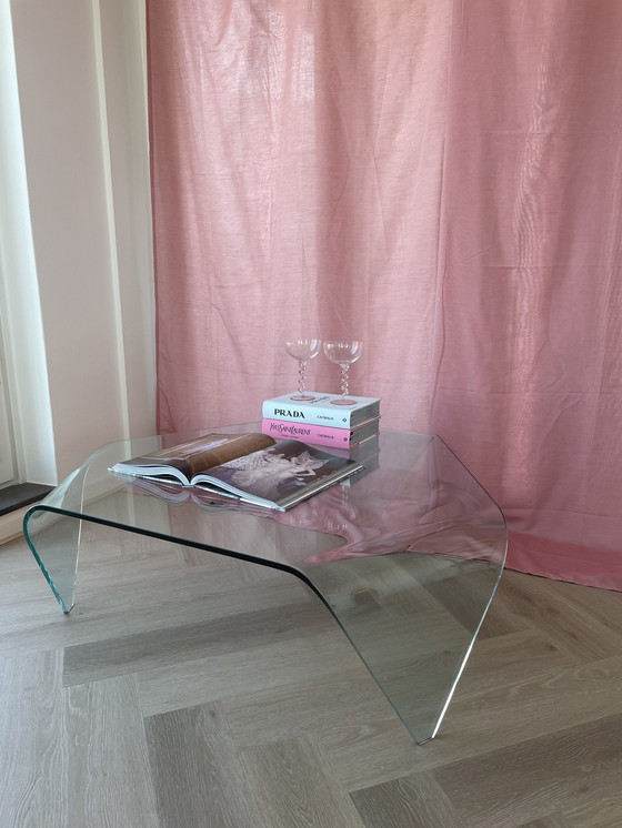 Image 1 of Fiam Italia waterfall edge glazen salontafel