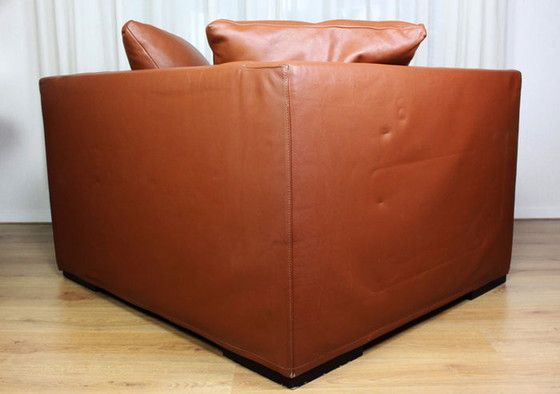 Image 1 of Loveseat van Casamilano. Bruin/cognac, leer. Ontwerp: Paola Navona, serie: Pillopipe