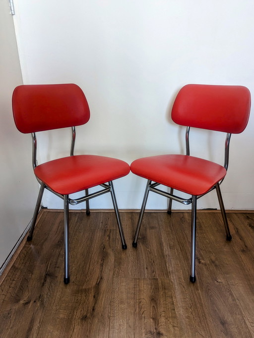 2x Vintage Brabantia stoelen