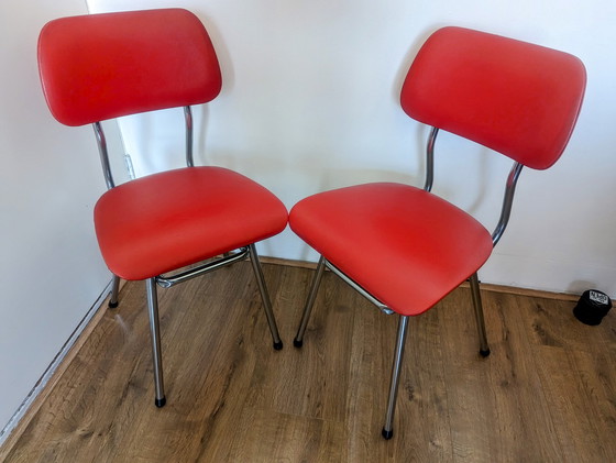 Image 1 of 2x Vintage Brabantia stoelen