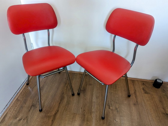 Image 1 of 2x Vintage Brabantia stoelen