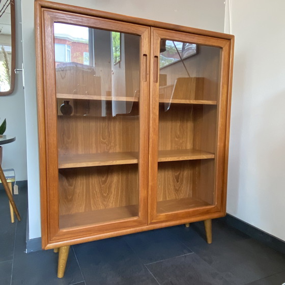 Image 1 of Vintage Deens Design Vitrinekast