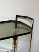 Vintage barcart goud gun metal kleur art deco stijl