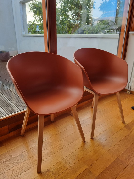 Image 1 of 2x Hay type AAC 222 kuipstoelen