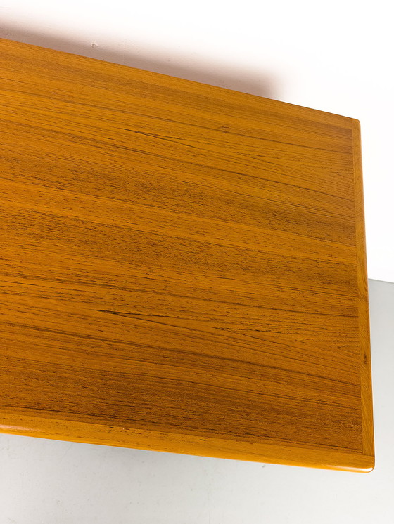 Image 1 of Deens teakhouten Dressoirs met jaloeziedeuren van CFC Silkeborg, jaren 80