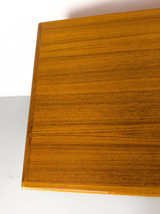 Image 1 of Deens teakhouten Dressoirs met jaloeziedeuren van CFC Silkeborg, jaren 80