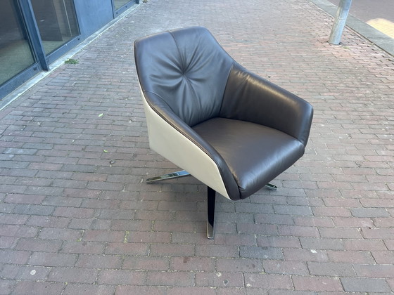 Image 1 of De Sede 0378 01 Draai fauteuil leer