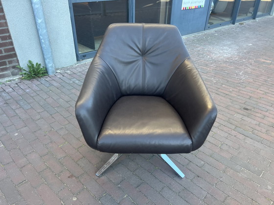 Image 1 of De Sede 0378 01 Draai fauteuil leer