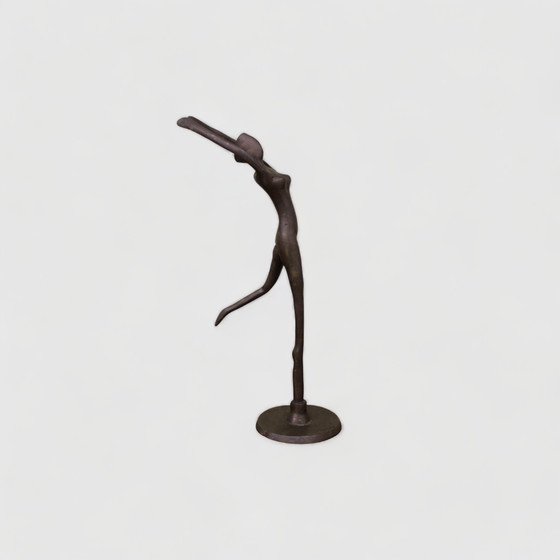 Image 1 of Vintage bronzen beeldje ballerina 2/6