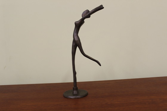 Image 1 of Vintage bronzen beeldje ballerina 2/6