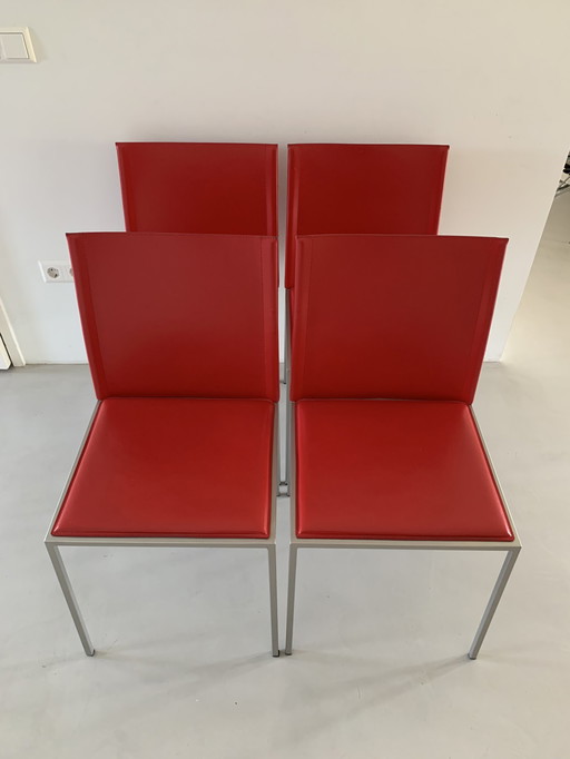 4x Calligaris eetkamerstoel