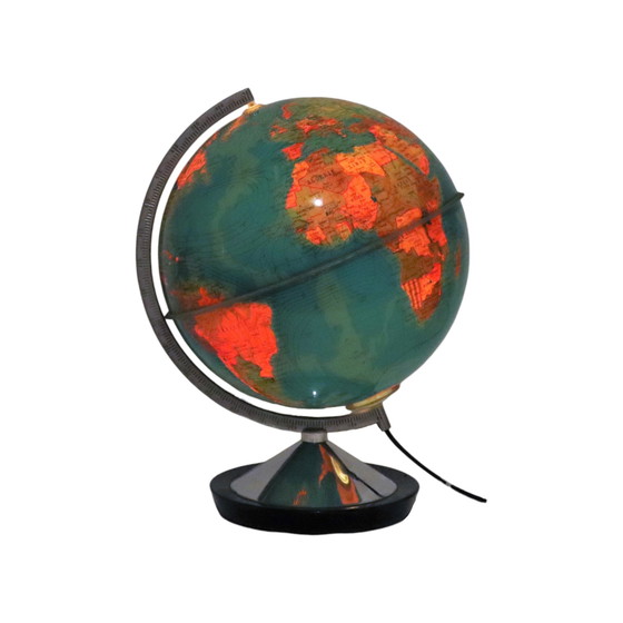 Image 1 of Verlichte Wereldbol Lamp 1970