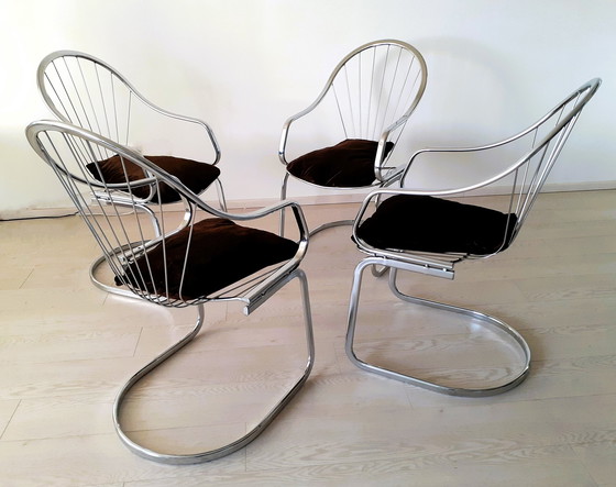 Image 1 of 4x Italian design eetkamerstoelen