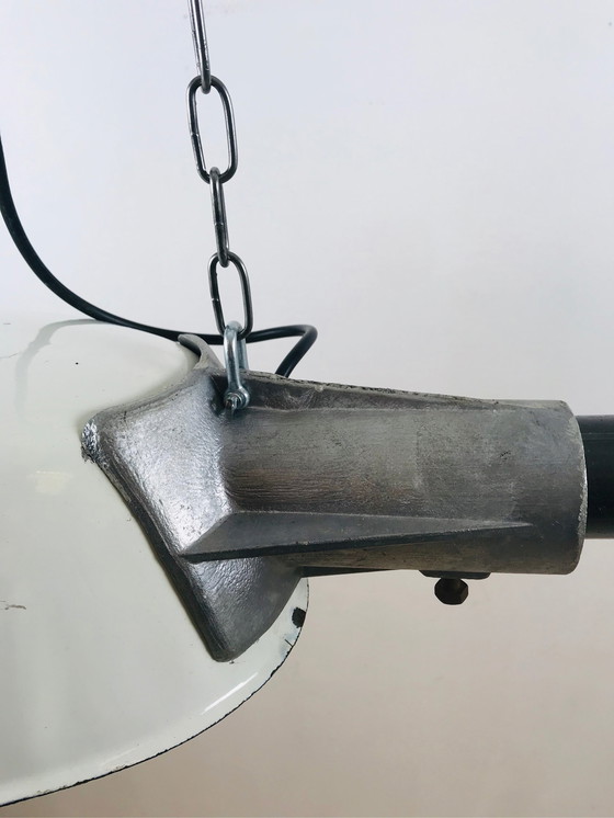Image 1 of Franse vintage emaille hanglamp