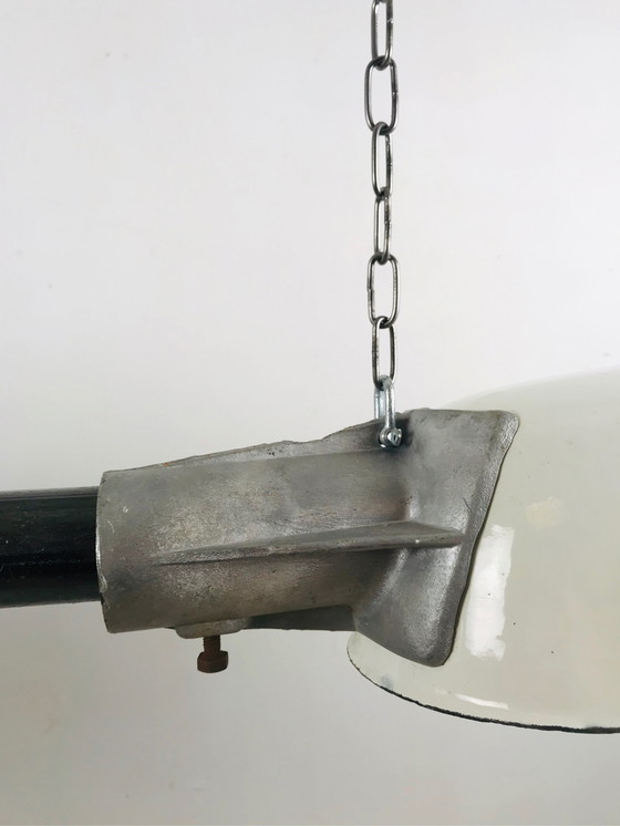 Image 1 of Franse vintage emaille hanglamp