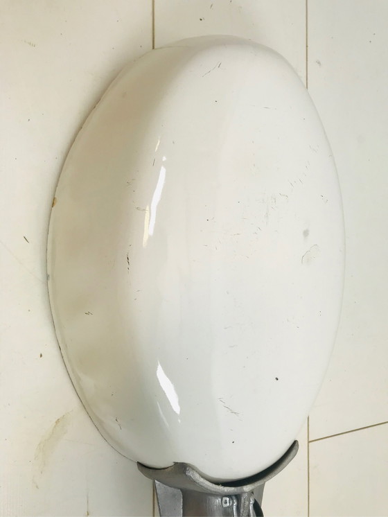 Image 1 of Franse vintage emaille hanglamp