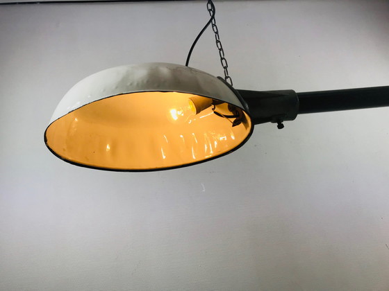 Image 1 of Franse vintage emaille hanglamp