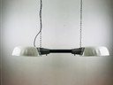 Franse vintage emaille hanglamp