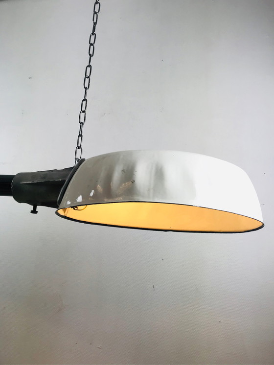 Image 1 of Franse vintage emaille hanglamp