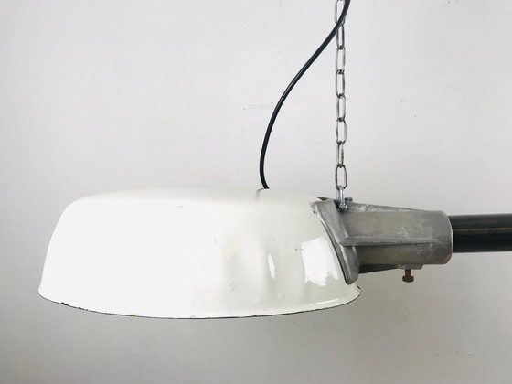 Image 1 of Franse vintage emaille hanglamp