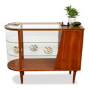 Vintage Deens design teak toonbank