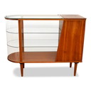 Vintage Deens design teak toonbank