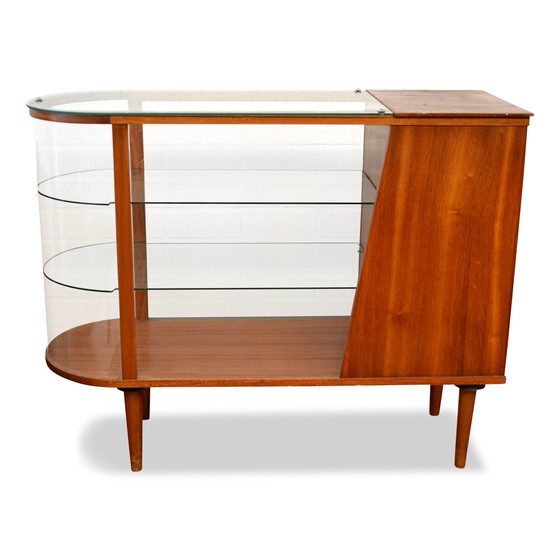 Image 1 of Vintage Deens design teak toonbank