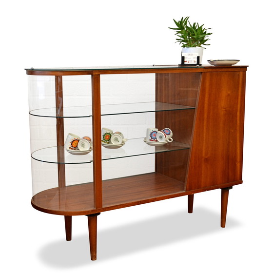 Image 1 of Vintage Deens design teak toonbank