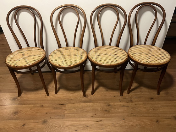 Image 1 of 4x Thonet Stoelen nr18