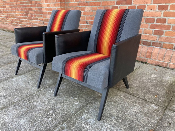 Image 1 of 2x Vintage "vuur" fauteuils