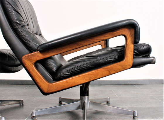 Image 1 of Vintage Strässle King chair + King hocker