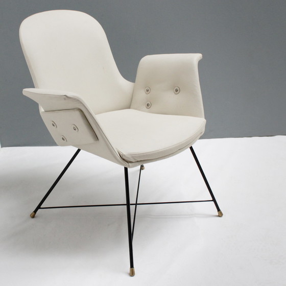 Image 1 of 2x Saporiti Fauteuils van Augusto Bozzi