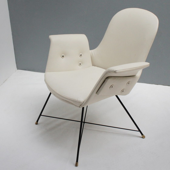 Image 1 of 2x Saporiti Fauteuils van Augusto Bozzi