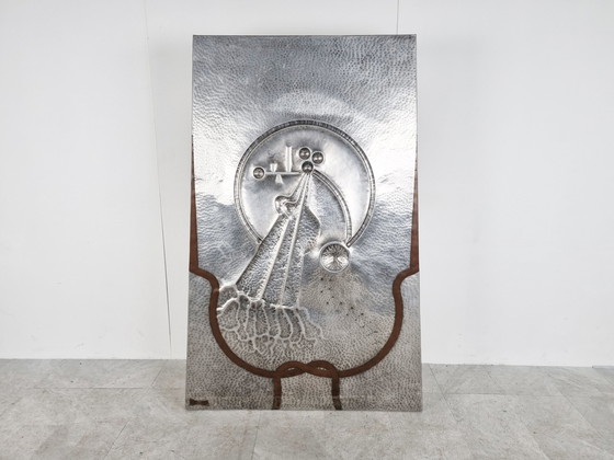 Image 1 of Vintage grote brutalistische sculptuur