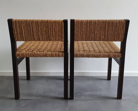 Image 1 of 2x vintage eetkamerstoelen