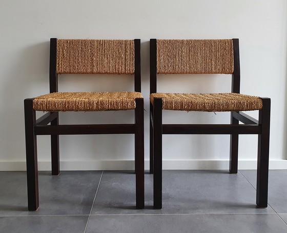 Image 1 of 2x vintage eetkamerstoelen