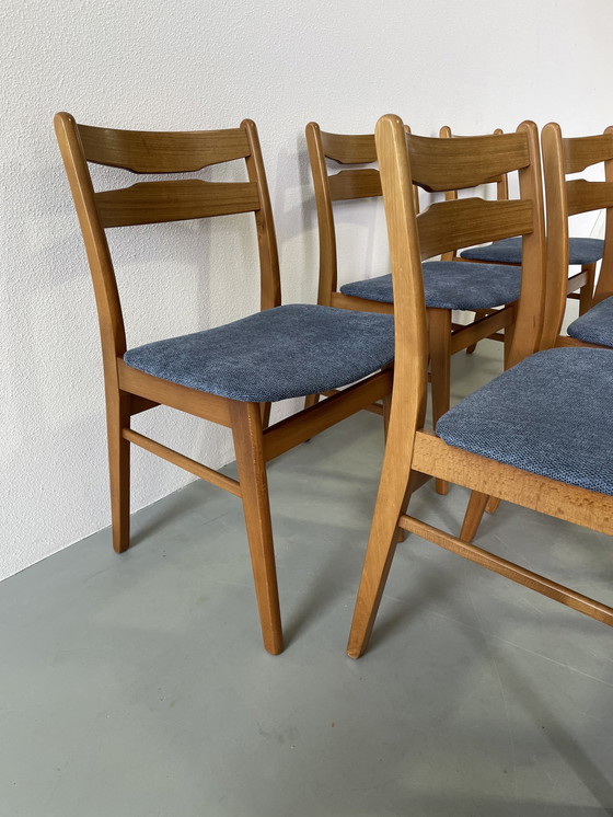 Image 1 of 8x Vintage Deense stoelen
