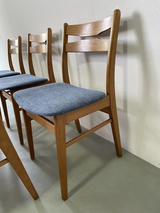 Image 1 of 8x Vintage Deense stoelen