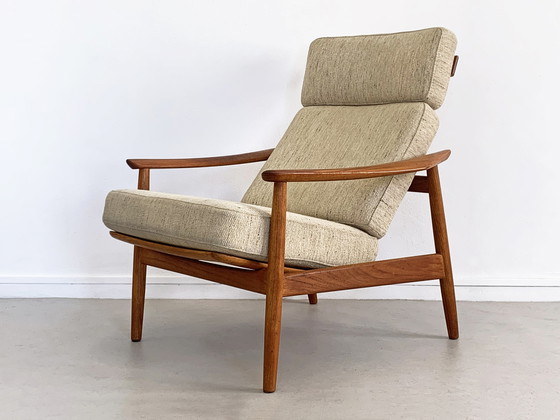 Image 1 of Arne Vodder FD164 France & Son fauteuil + hocker