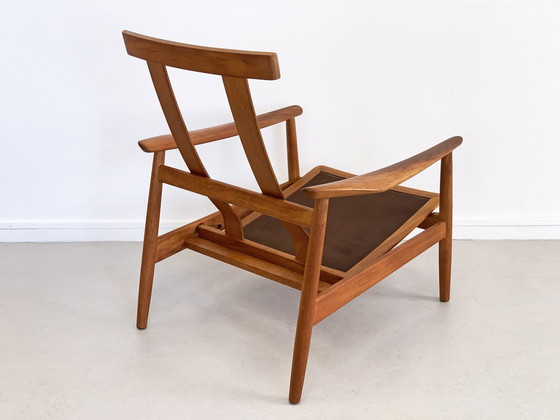 Image 1 of Arne Vodder FD164 France & Son fauteuil + hocker